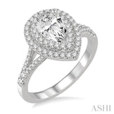 1/2 ctw Diamond Semi-mount Engagement Ring in 14K White Gold